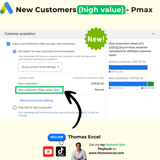 PMax New customer high value
