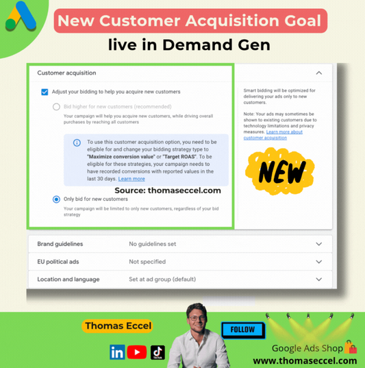 NCA Goals Demand Gen Google Ads