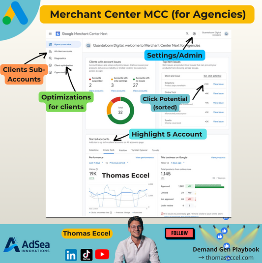 Merchant Center MCC agencies