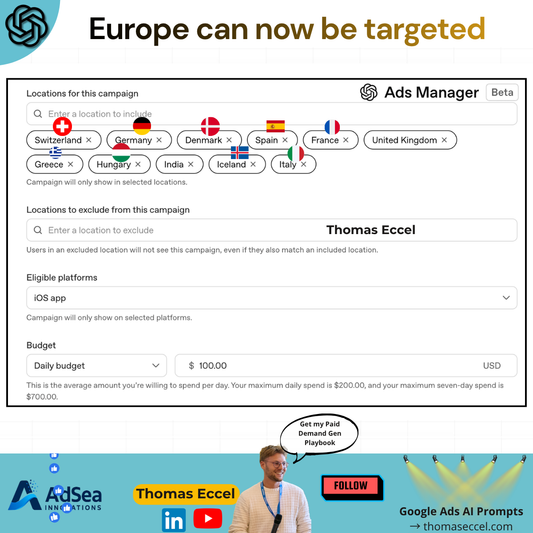 ChatGPT Ads Europe